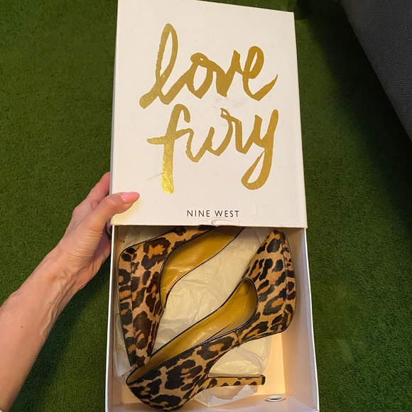 Nine West Love Fury leopard print pumps size 7 - Picture 8 of 8